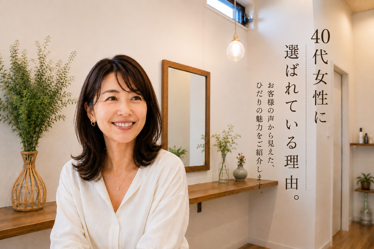 函南でひとりのスタイリストが仕上げまで担当する美容室｜hair salon ひだまりの写真